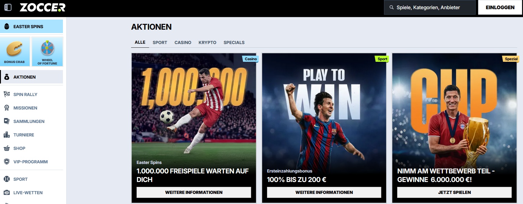 Zoccer Sportwetten Bonus 2026