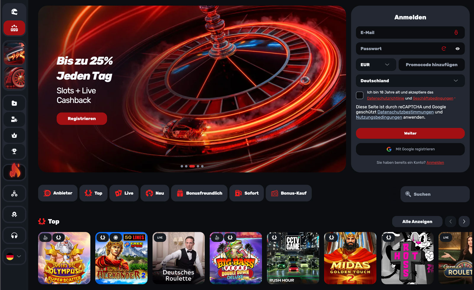 RedRacer Casino