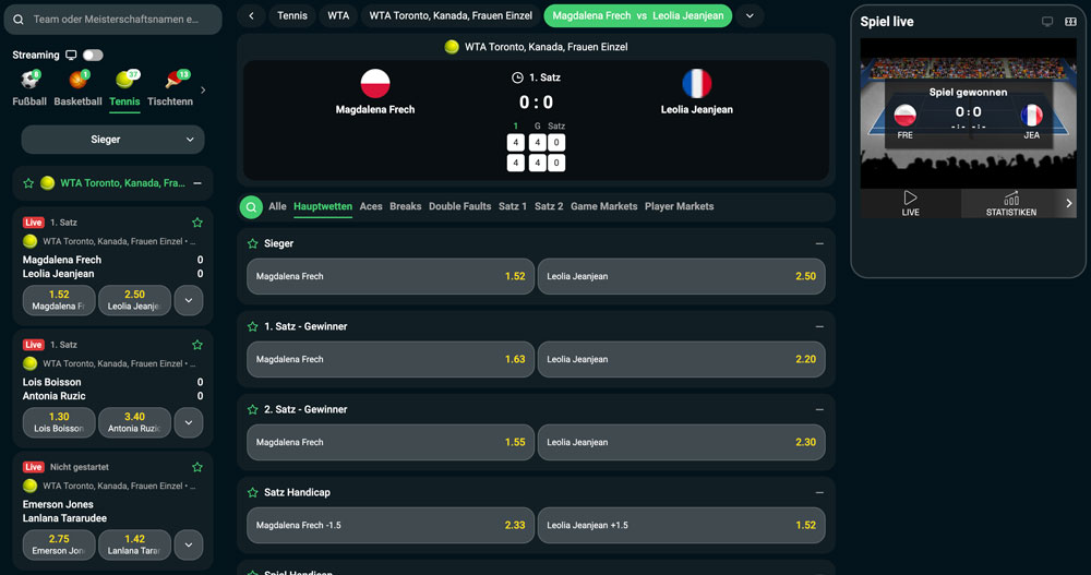 GrandzBet Livewetten